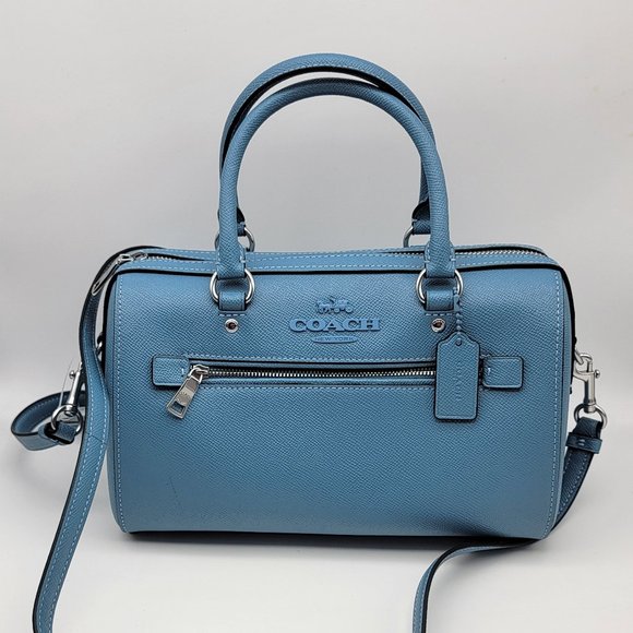 Coach Rowan Satchel CC143 Pacific Blue - Picture 1 of 8